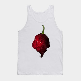 Habanero Chilli Pepper Sticker Spicy Hot Jalapeno Carolina Reaper Tank Top